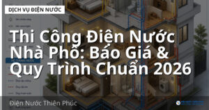 Thi Công Điện Nước Nhà Phố: Báo Giá & Quy Trình Chuẩn 2026